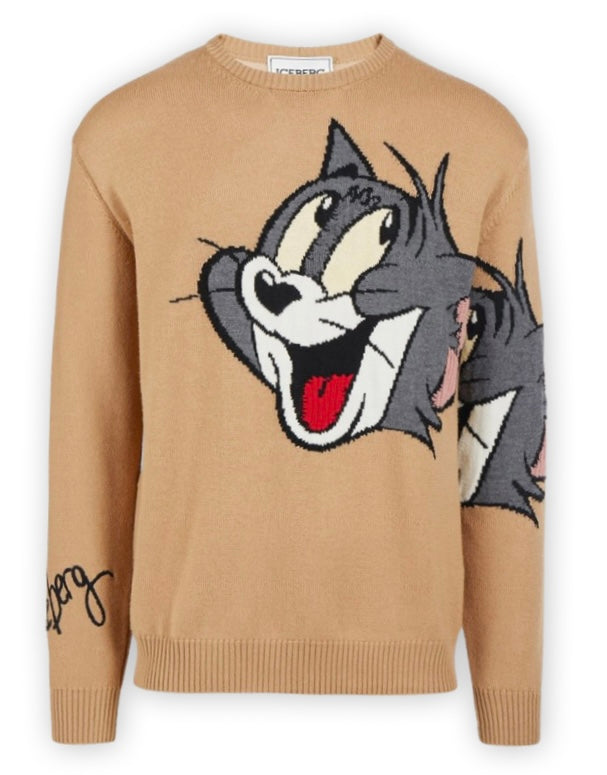 Sweater with cartoon detail – ELUXEIT - Main Image