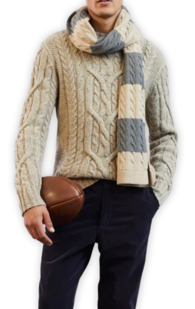 Cable knit jumper