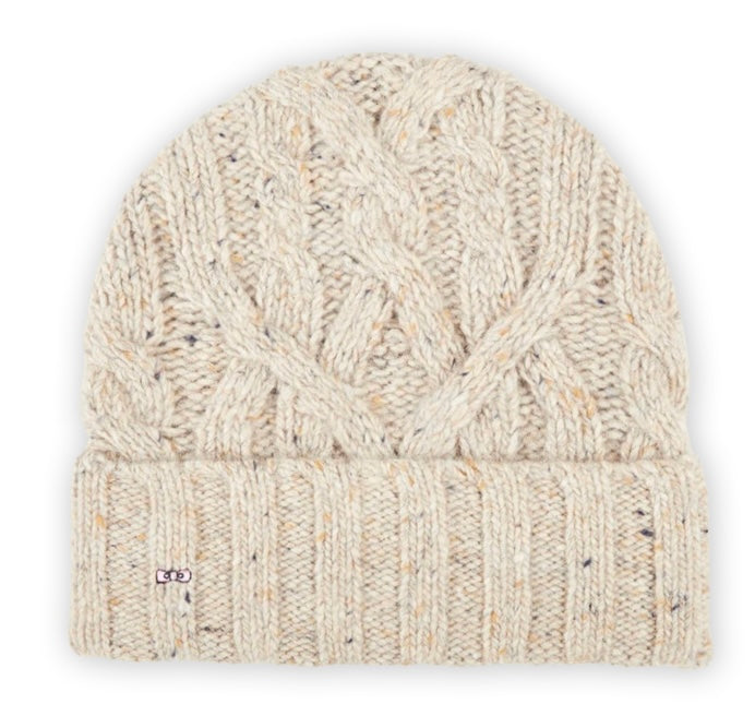 THICK BEIGE MOULINÉ HAT