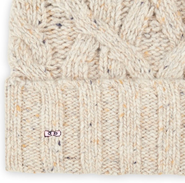 THICK BEIGE MOULINÉ HAT