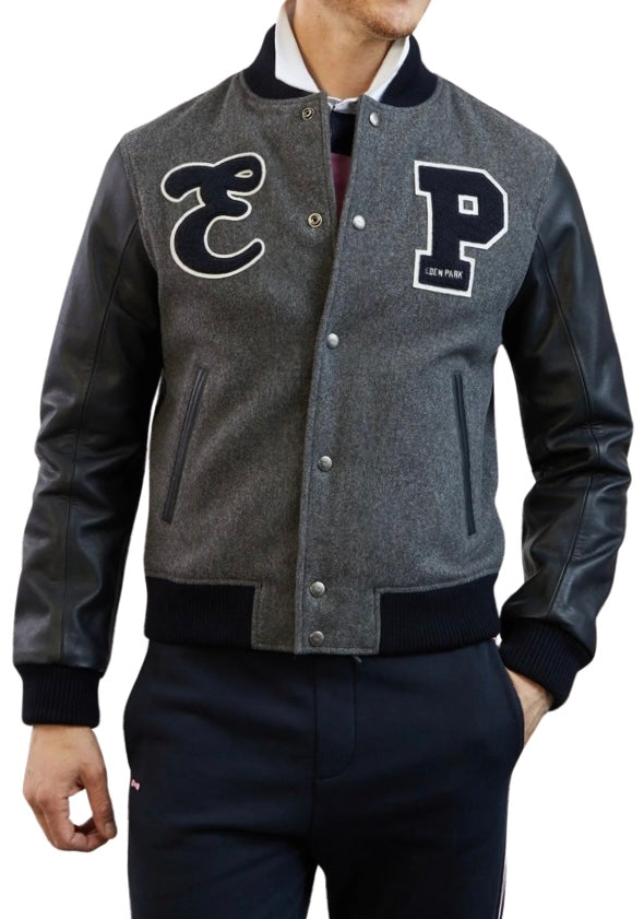 Gray Varsity Jacket