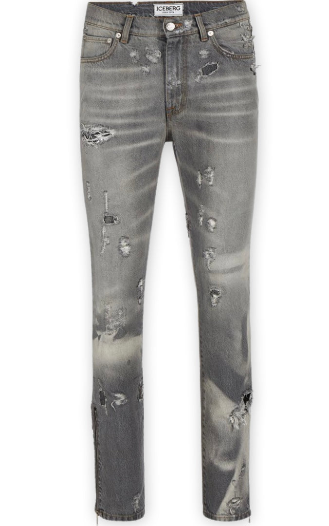 Gray Washed Jeans