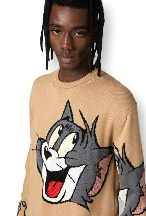 Sweater with cartoon detail