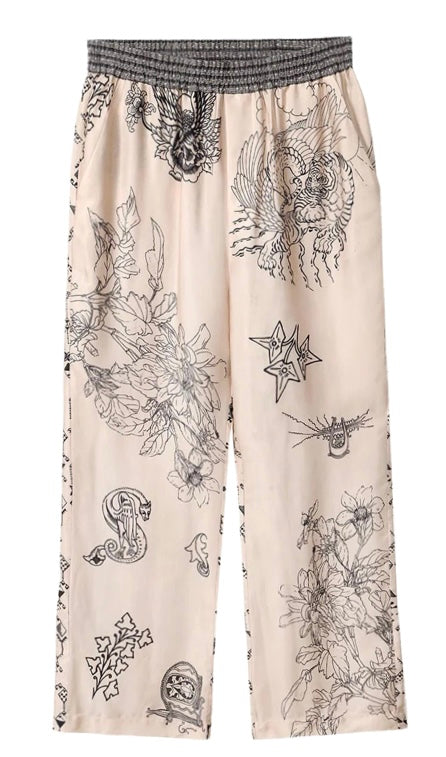 Bailey Straight Leg Blossom Printed Pants