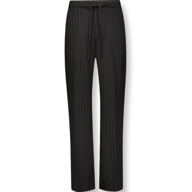 Belted Striped Trousers