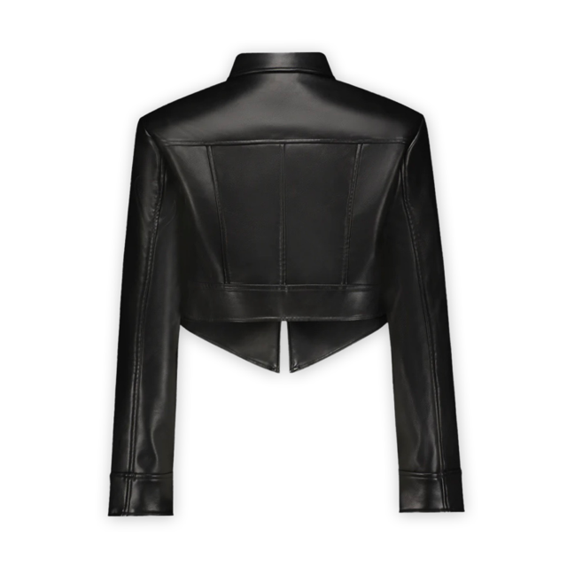 Crop Leather Jacket