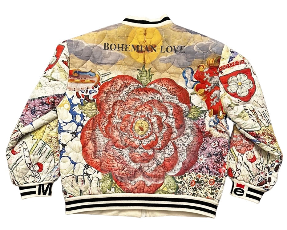 Golden Rose Bomber Jacket