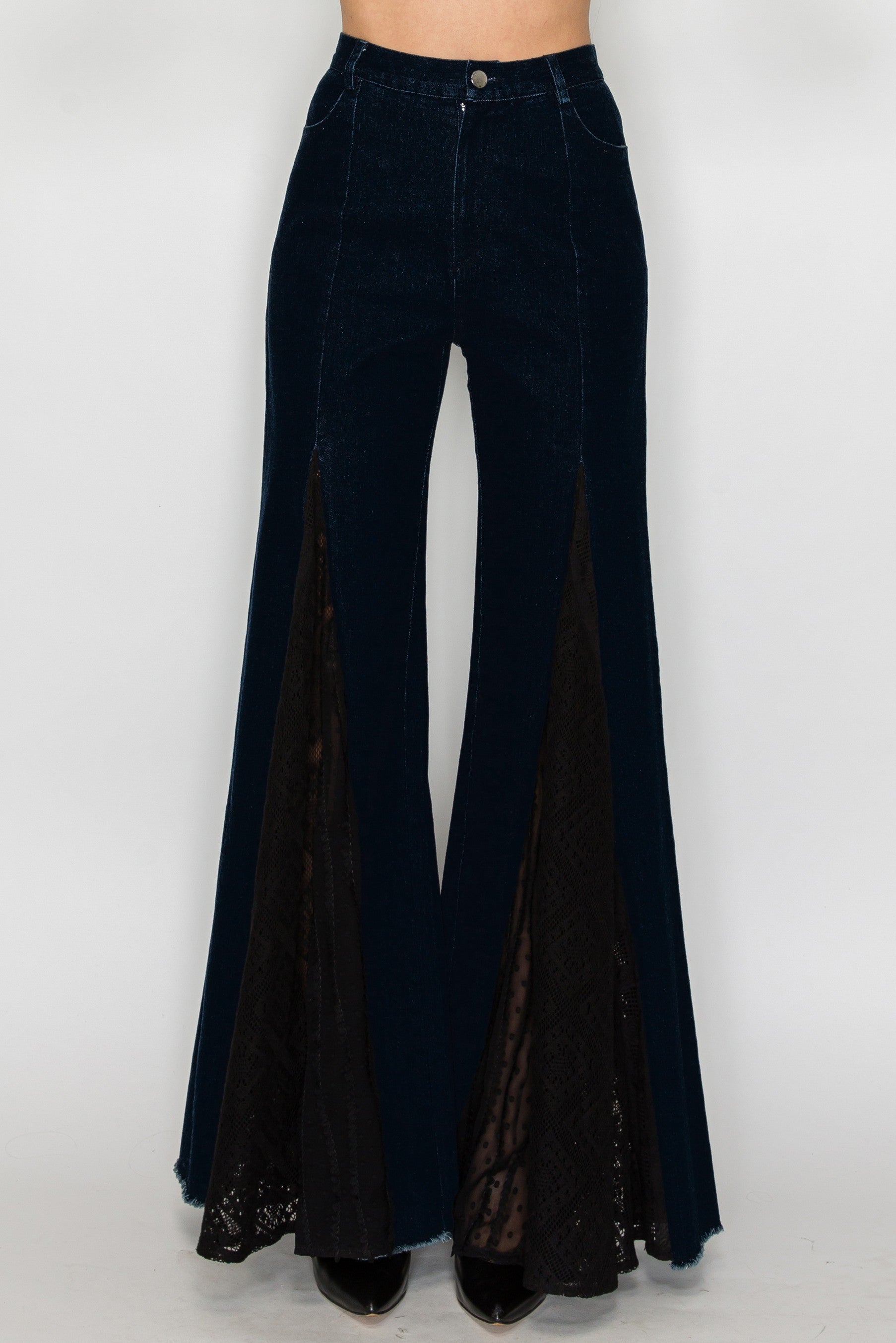 Lace Wide Leg Jeans