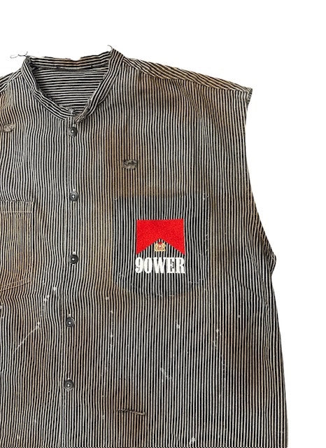 90WER Sleeveless Distressed