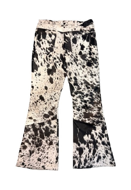 Flare Cowhide Pants