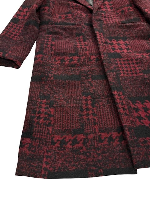 Wool Mix Pattern Overcoat