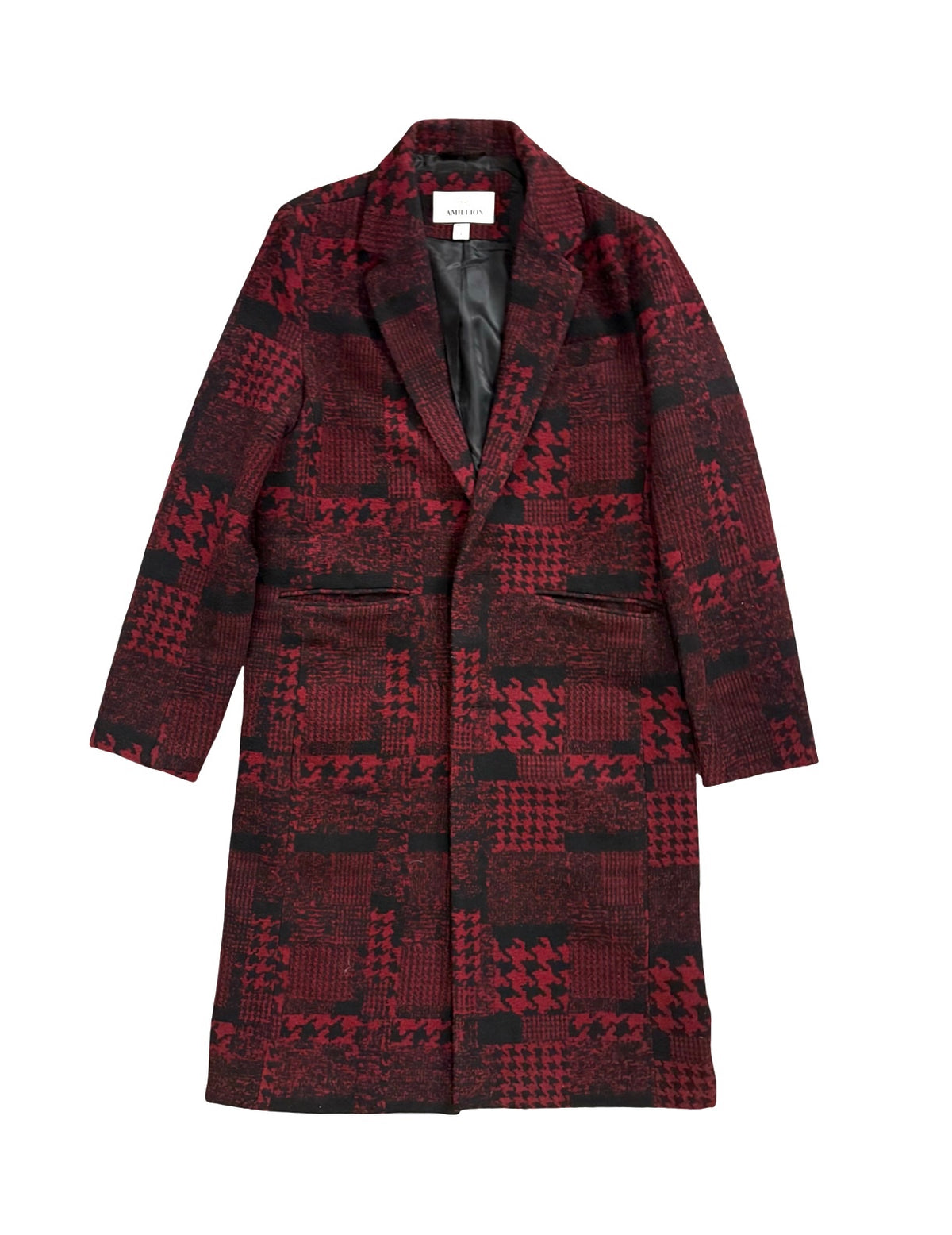 Wool Mix Pattern Overcoat