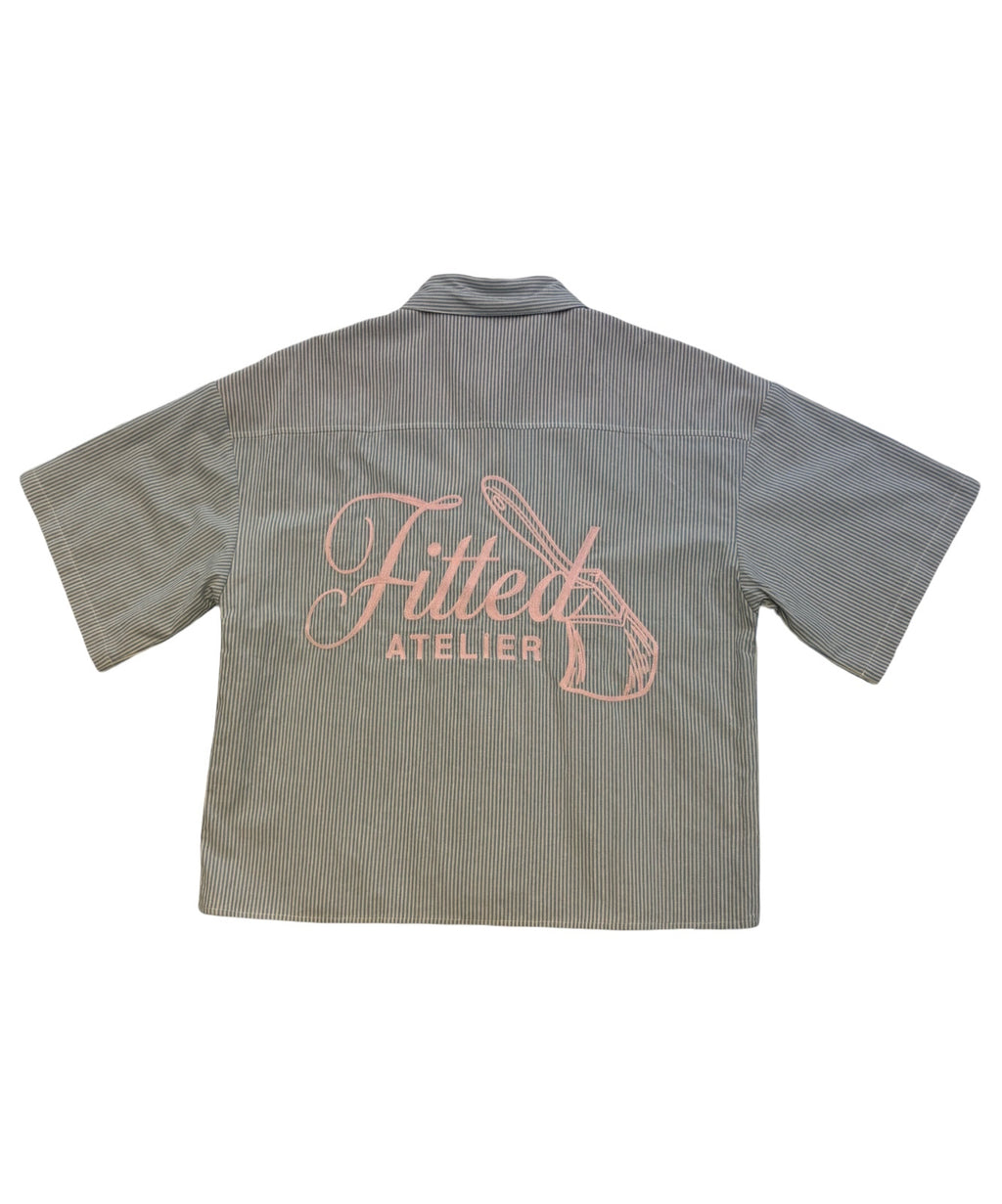 Stripped Embroidered Shirt