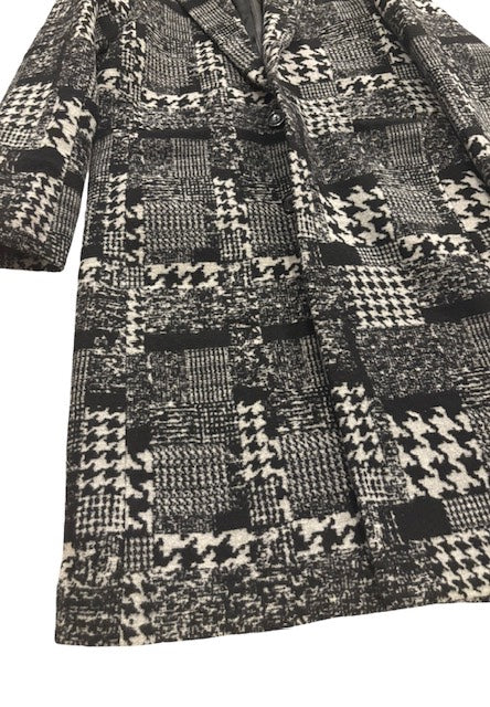 Wool Mix Pattern Overcoat