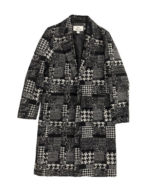Wool Mix Pattern Overcoat