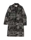 Wool Mix Pattern Overcoat