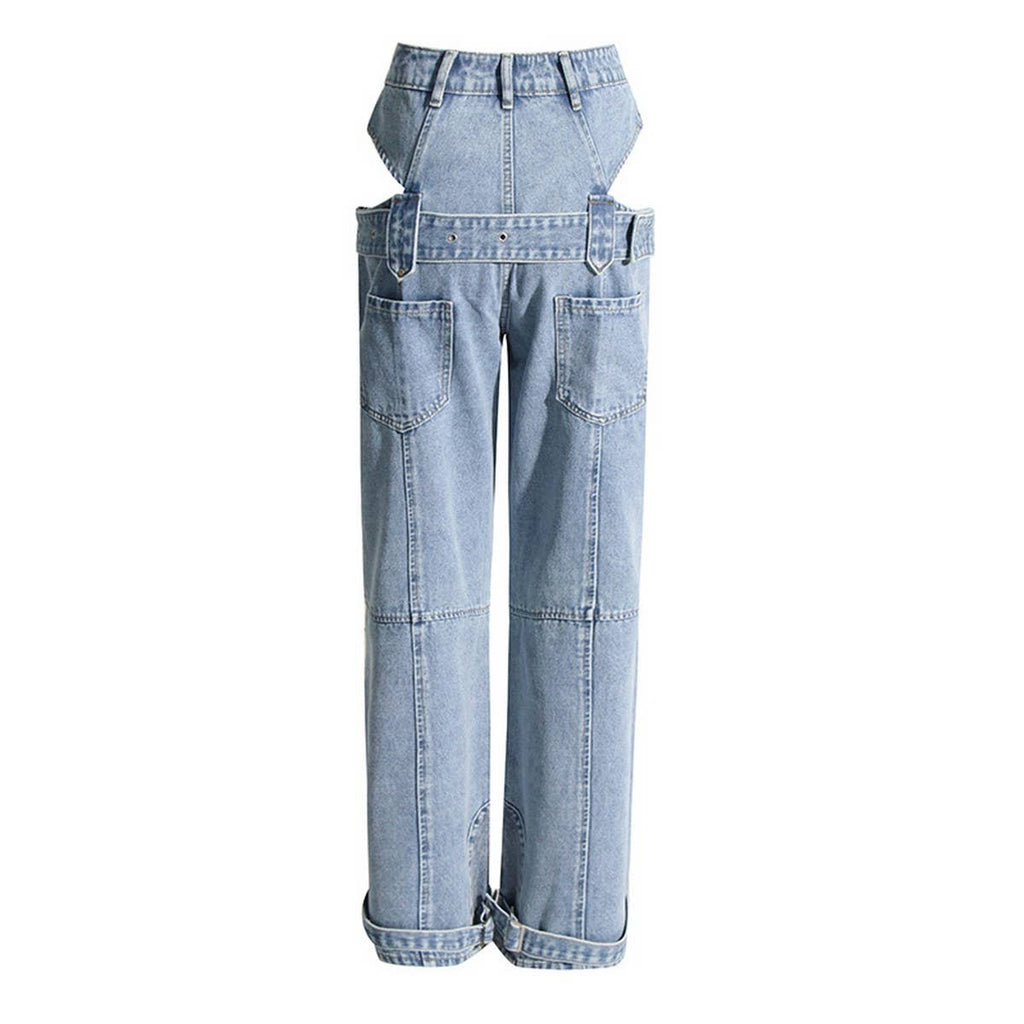 EXPOSED WAIST JEAN