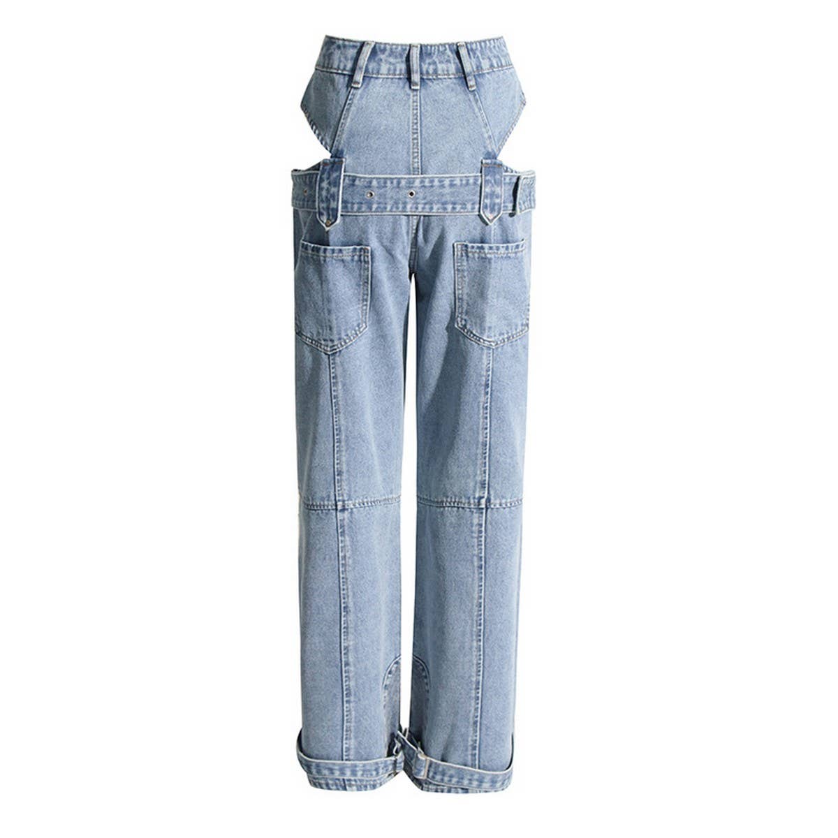 EXPOSED WAIST JEAN
