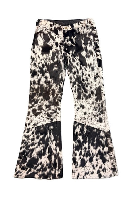 Flare Cowhide Pants