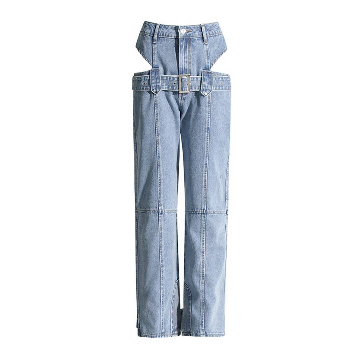 EXPOSED WAIST JEAN