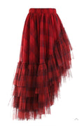 Plaid Tulle Skirt