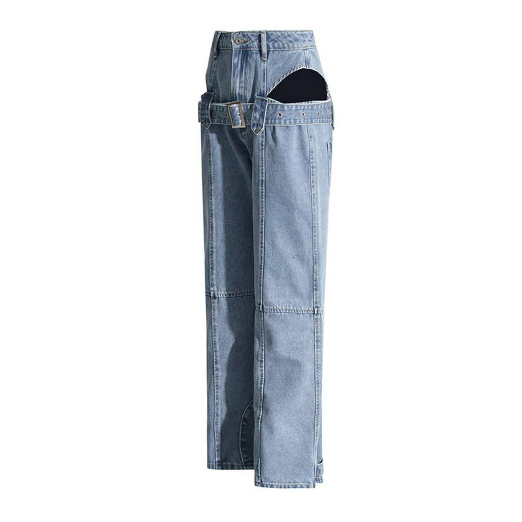 EXPOSED WAIST JEAN
